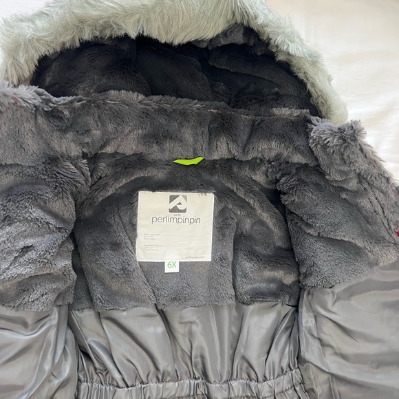 Perlimpinpin girls winter coat size 6 - Picture 5 of 7